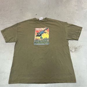 vintage black cat United States Tank Corps art t shirt tagged XL made in México